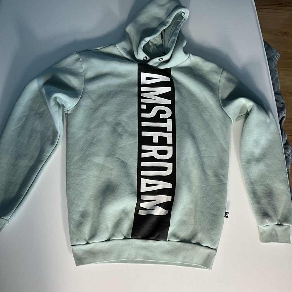Fox Originals Amsterdam Hoodie Men XS Sea Green BIKETOWN Bicycle Cycling